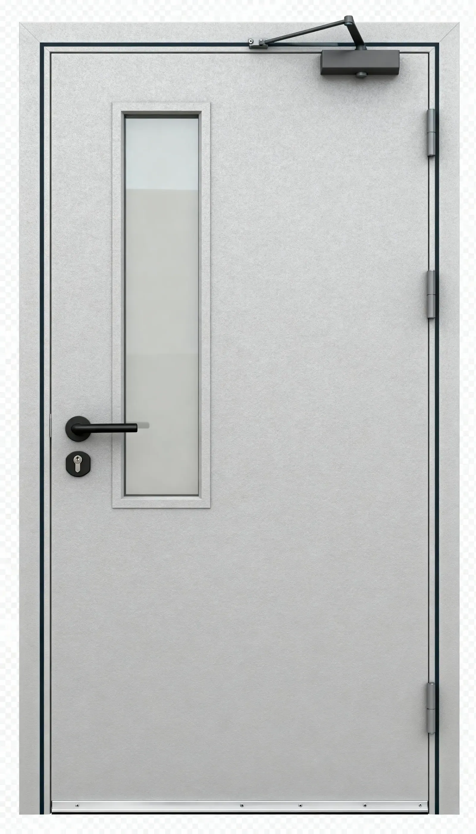 Дверь ARMORA · модель Armora 2624 Fire Panel — противопожарная с прямоугольным окном, 1 замок (EI30 / EI60)